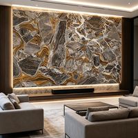 Grande dalle de marbre naturel de luxe à veinage assorti pour mur d'accentuation de chambre, plan de travail d'îlot de cuisine, villa