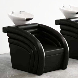 Fauteuil de lavage semi-inclinable moderne pour salon de coiffure, chaise de lavage hydraulique pour barbier et salon de beauté - Product Image 2