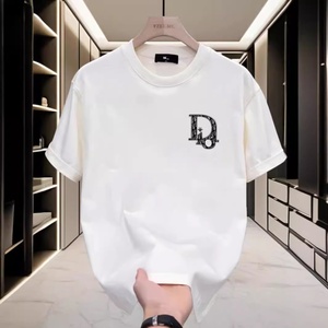T-shirt décontracté tendance pour homme en mélange de coton à manches courtes, coupe droite, col rond, motif dessin animé, rafraîchissant, luxueux et élégant - Product Image 5