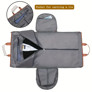 Hafif seyahat 2 in 1 omuz cabrio Weekender bagaj silindir çanta spor takım çantası genişletilebilir bez çanta giysi çantası - Product Image 6