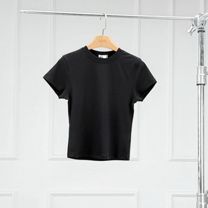 T-shirt da Donna Comoda e Personalizzata, Vestibilità Slim con Maniche Set-in, in Cotone con Cuciture Precise, per Uso Quotidiano in Città e Ufficio - Product Image 4