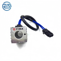 Bobina de Válvula Solenoide de 24V para Excavadoras SY55 SY60 SY65 SY75 SY135 SY205 SY215 SY235, Conjunto de Bobina Solenoide de Paro del Motor