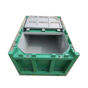 ภาชนะบรรจุขยะจากต่างประเทศมี8FT 2.4ม. ได้รับการอนุมัติจาก DNV พร้อมฝาปิดโคลนความจุ13,227ปอนด์ - Product Image 1