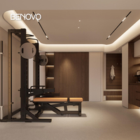 Buffet en bois contemporain et minimaliste avec robinet d'évier et charnière pour salon, cuisine, chambre, hôtel, entrée et rangement