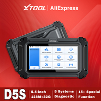 Escáner OBD2 XTOOL D5S, Lector de Códigos de Error de Automóviles, Herramienta de Diagnóstico Automotriz para ABS, EPB, SRS, Motor y TCM, 16 Funciones de Reinicio, Actualización Gratuita de por Vida para FCA
