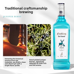 Ginebra FASTKING |   700 ml |   2x Destilado en Alambique de Charentais |   Para cócteles y bebidas refrescantes - Product Image 3