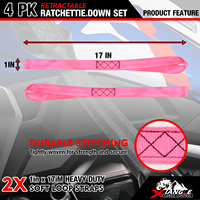 Paquete de 2 Correas de Amarre Retráctiles Automáticas Personalizables de 1 x 10 pies, Resistentes, con Capacidad de Carga de 1760 lb, para Mudanzas y Carga