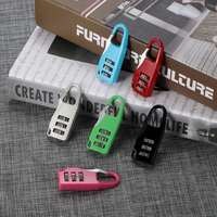 Mini cadenas en alliage Cadenas de voyage pour l'extérieur Cadenas pour bagages Coffre-fort antivol à combinaison de codes et de numéros