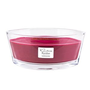 Velas de mecha de madera grandes de 16 oz, Color amarillo, Cupcake de panadería en tarro de vidrio - Product Image 3