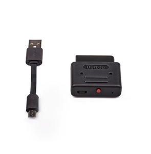 Original 8BitDo 83BA Black Retro Receiver Compatible with SNES SFC Classic Mini Wireless Gamepad <b>Adapter</b> <b>Plug</b> and Play - Product Image 3