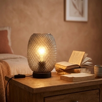 Lampe de table en cristal moderne, style nordique, pour salon, chambre à coucher, hôtel, lampe de chevet, lampe de bureau de luxe