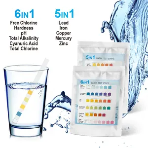 น้ำดื่มที่ใช้ในครัวเรือนแบบ20 in 1แถบทดสอบคุณภาพน้ำหลายแบบข้ามพรมแดนขายดี