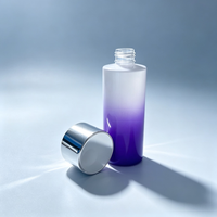 Flacon cosmétique rond en plastique PET vide de 120 ml à 300 ml avec couvercle en PP et pulvérisateur à pompe pour lotion, shampoing, crème pour les yeux