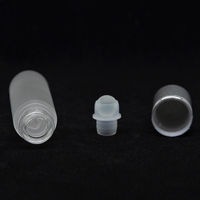 Déodorant Vide Givré Blanc 10ml Huile de Parfum Verre Roll On Bouteilles Avec Argent Noir Roller Ball Cap Top