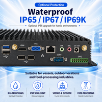 Komputer Industri Tanpa Kipas GPIO Mini PC Intel I3 I5 I7 J1900 N100 IP65 Suhu Luas VGA RS232 OEM ODM Kustom