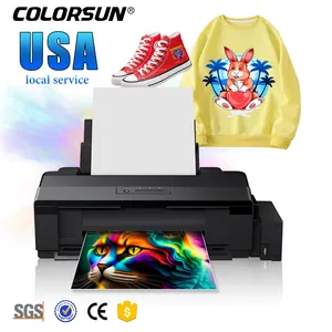 Best Price A3 L1800 T-shirt Digital Flatbed Printer New Condition A4 Print Dimension Multicolor Automatic DTF 600ml Ink Custom