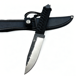 Coltello Tascabile per Sopravvivenza, Campeggio e Caccia con Lama in Acciaio Inox Dentellata e Manico in Corda, Personalizzabile, Supporto OEM - Product Image 5