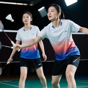 Logo personnalisé sublimation conception ensemble de t-shirts pour adultes hommes qualité badminton maillot de sport vêtements d'été - Product Image 1