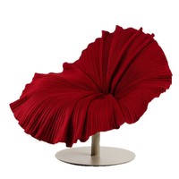 Fauteuil pivotant design moderne en fibre de verre, motif pétale de lotus, pour une personne, multi-usage, pour salon, design floral, pour la maison