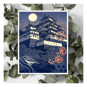 Peinture à l'huile peinte à la main Architecture ancienne japonaise bricolage peintures par numéros Kits <span class=keywords><strong>vente</strong></span> Photos personnalisées 24 couleurs décor à la maison - Product Image 2