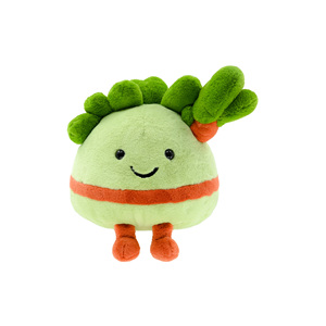 Yeni varış peluş yeşil havuç özel karikatür sevimli dolması sebze ve meyve serisi için yürümeye başlayan oyuncaklar - Product Image 4