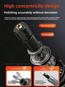 <span class=keywords><strong>Meuleuse</strong></span> d'angle compacte Deli Precision, batterie lithium 5V, vitesse variable, polissage du jade, sculpture, perçage - Product Image 4