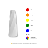Vase à fleurs en plastique PE en spirale - Design moderne, écologique, léger, durable, incassable, vase de table, retient l'eau