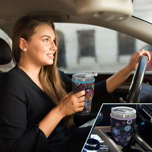 Funda reutilizable para vasos de café helado, fundas aislantes de neopreno, soporte para vasos, ideal para vasos de 30oz - 32oz. - Product Image 6