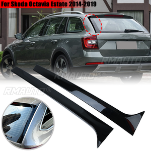 1 Pair Glossy Black Rear Window Side Spoiler Canard Canards Splitter for Skoda Octavia Estate 2014-2019 Car Accessories - Product Image 1