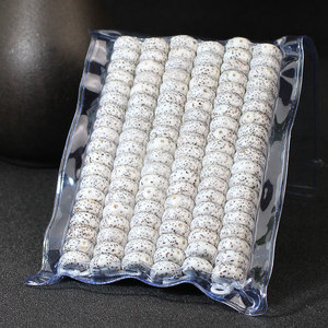 Bodhi Seed <b>Ball</b>-Shaped Beads 108pcs Natural Stone Hand Polished White Smooth for DIY <b>Bracelet</b> Buddhist Rosary Unisex Accessory - Product Image 1