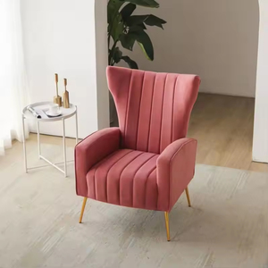 <span class=keywords><strong>Fauteuil</strong></span> d'appoint de luxe de haute qualité au design moderne du milieu du siècle, <span class=keywords><strong>fauteuil</strong></span> d'appoint en <span class=keywords><strong>velours</strong></span> <span class=keywords><strong>rose</strong></span> pour salon - Product Image 5