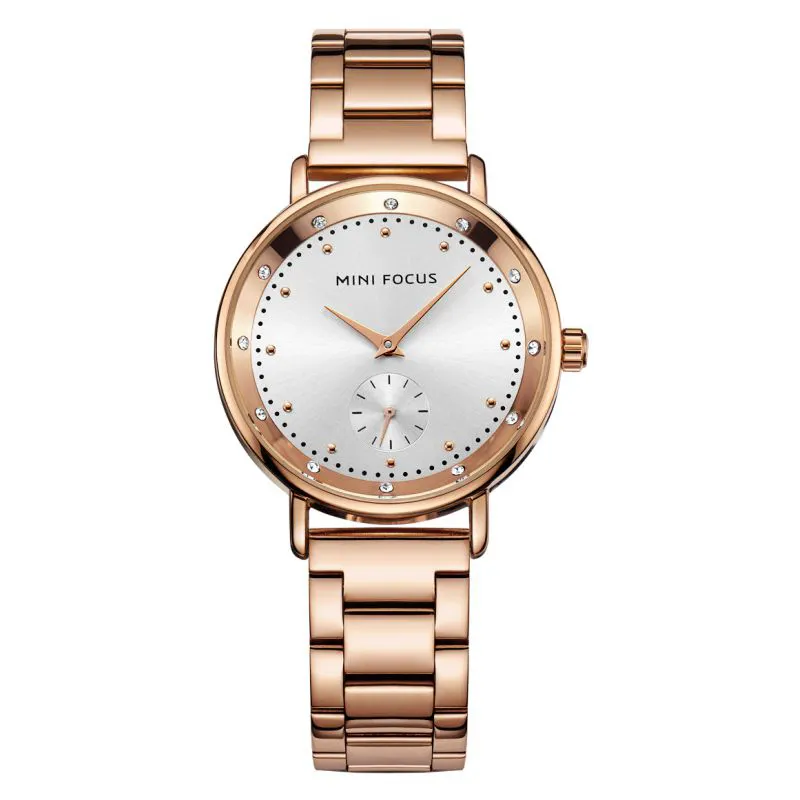 Reloj Mujer Mini Focus MF0037L Luxury Ladies Watches Rose Gold Fashion Women Bracelet Watch