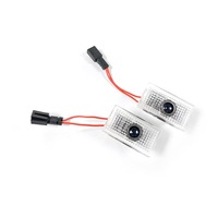 Luces LED Ultra Brillantes para Proyector de Logotipo de Puerta de Coche Da Muyan Luxury Rear Model 3/Y/X/S/YL, Luces de Bienvenida Automáticas con Proyección de Sombra