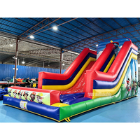 Structure gonflable commerciale Lucky Dog Paw Patrol, combo château gonflable et aire de jeux, pour location événementielle et fêtes
