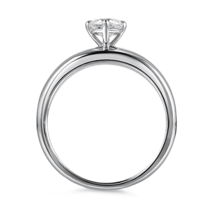Anillo solitario con piedra Moissanite de 0,02 quilates - Product Image 3