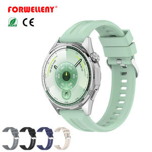 Forwelleny-Pulsera de silicona de 22mm para Huawei <span class=keywords><strong>Watch</strong></span> GT 6 <span class=keywords><strong>Pro</strong></span> 46mm/GT <span class=keywords><strong>5</strong></span> <span class=keywords><strong>Pro</strong></span>, accesorios - Product Image 1