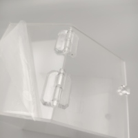 Boîte à bonbons en acrylique transparent avec poignée intégrée, boîte de présentation d'aliments en vrac pour magasin de détail, organisateur de collations ZL 120C