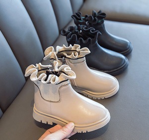 Bottes d'hiver chaudes pour tout-petits en PU, style mode, pour enfants - Offre spéciale - Product Image 2