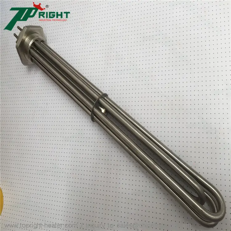 Topright 3kw/6kw/9kw/12kw/15kw Electric Industrial rod tube tubular immersion water heater for Liquid heating