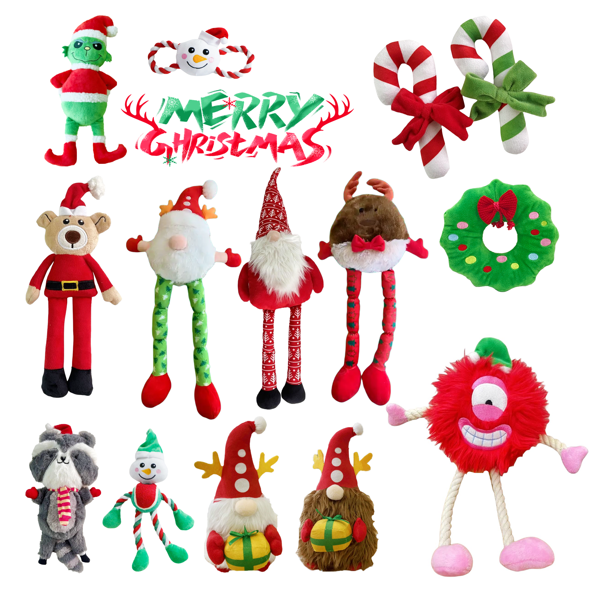 Juguete Navideño Para Perros Con Sonido Chirriante - Peluche De Alce Masticable, Para Limpieza Dental Y Juego Interactivo, Regalo Perfecto Para Mascotas