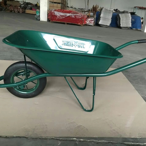 Brouette de chantier robuste <span class=keywords><strong>Haemmerlin</strong></span> Style WB6400, type français, à 1 roue, avec plateau en acier de 100 L, pour usage industriel sur chantier de construction - Product Image 1