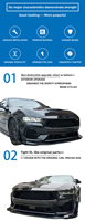 Commandes en gros acceptées : Ensemble de calandre avant de course pour Ford Mustang 24 EcoBoost S650, en ABS Premium, installation non destructive, kit carrosserie