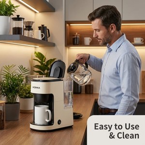 Cafetière à filtre portable entièrement automatique SY-120 <span class=keywords><strong>KONKA</strong></span> 2 en 1 pour le thé et le café Americano, pour la maison et le bureau - Product Image 6
