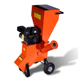 Professionele Zelfvoedende 7hp Benzinemotor Aangedreven Kleine Houtversnipperaar Shredder