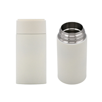 Logo personnalisé mini Lady 240ml 8oz double paroi en acier inoxydable thermos de poche avec extérieur portable tasse d'eau Pack maquillage