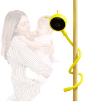 Caméra HD 2MP avec détection de température pour intérieur, prise en charge de la connexion Bluetooth, moniteur pour bébé Wifi avec vision nocturne, son et mouvement