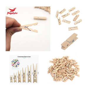 Biểu Tượng Tùy Chỉnh Mini Gỗ Clothespins Đóng Gỗ Bạch Dương Quần Áo Peg Clip Trang Trí Chốt Cho Quần Áo Hình Ảnh Hình Ảnh Thủ Công Mỹ Nghệ - Product Image 3