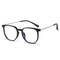 Montures de lunettes polygonales irrégulières TR90 en gros, montures de lunettes rétro en titane, lunettes simples en titane