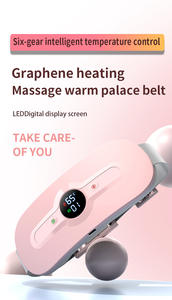 Popüler siyah adet isıtma pedi titreşimli masaj Theramal geri kabartma dönemi kramp <span class=keywords><strong>Relax</strong></span> kemer masaj - Product Image 5