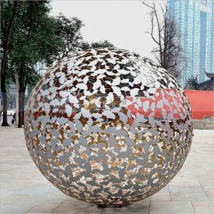 Sculpture Art Déco M98 en acier inoxydable élégante, étanche, durable, multifonctionnelle, à poser au sol, pour les expositions en plein air dans les places de ville - Product Image 5